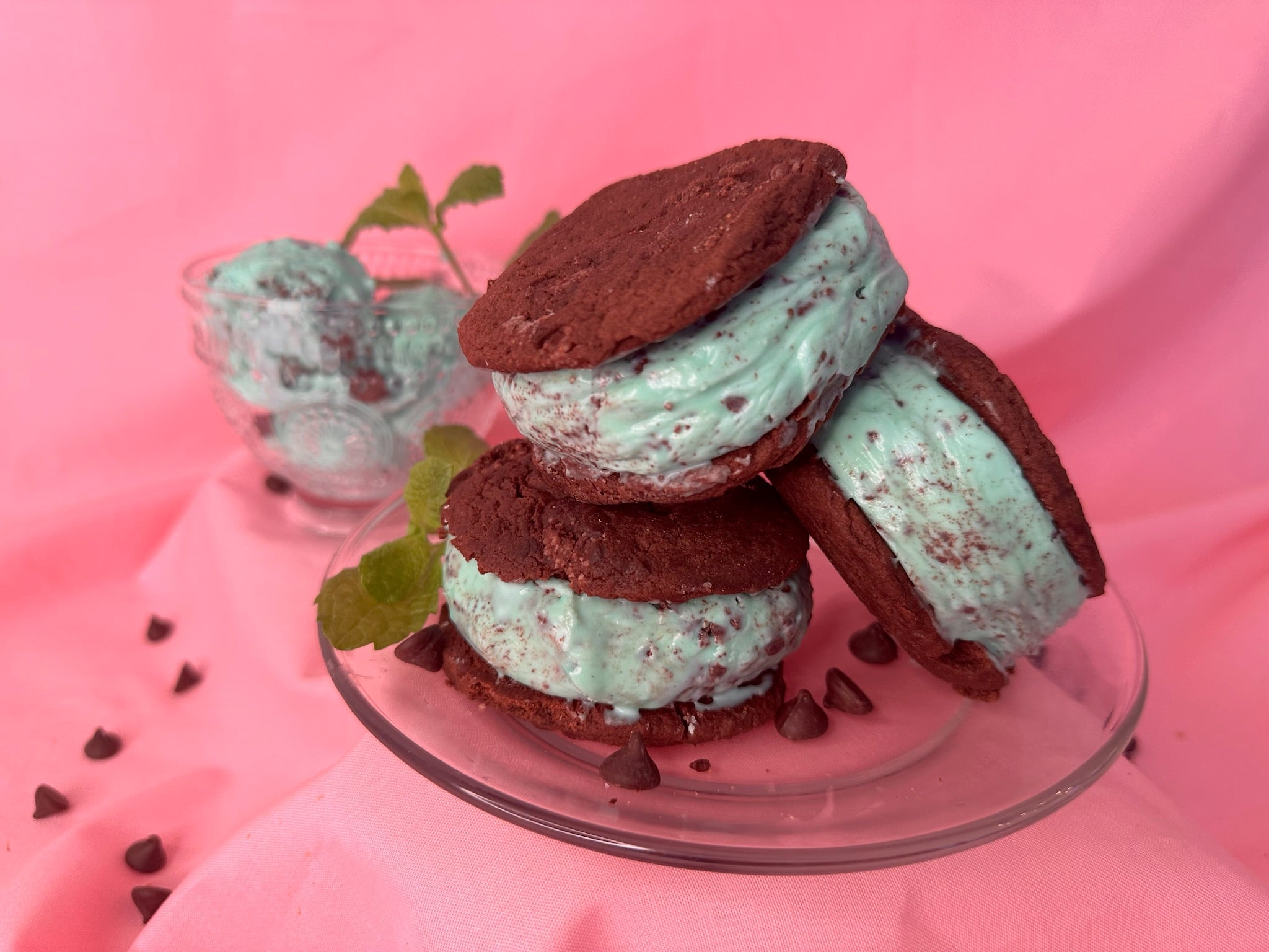 Paradise Valley Sweets Mint Chocolate Chip Sandwich